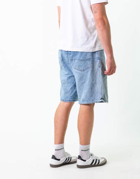 Vintage Wrangler 36" Denim Jorts Shorts Light Blue - view 1