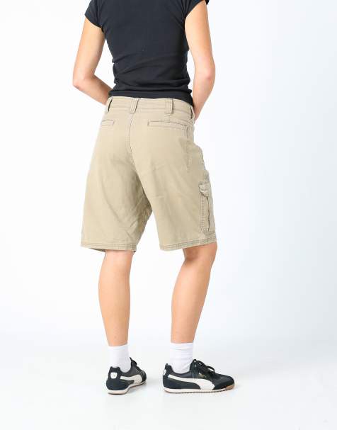 Vintage Wrangler 36x20 canvas cargo shorts tan - view 1