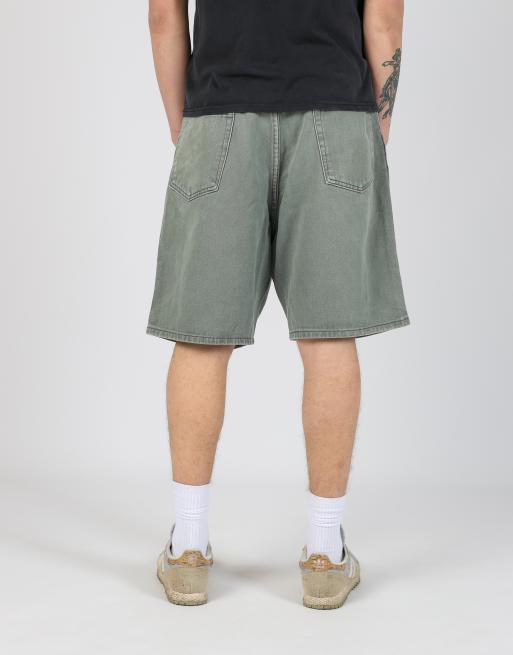 Vintage Wrangler 36x20 denim jorts shorts in dark green, 4 of 4