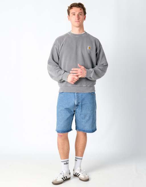 Vintage Wrangler 36x20 Denim Jorts Shorts Light Blue