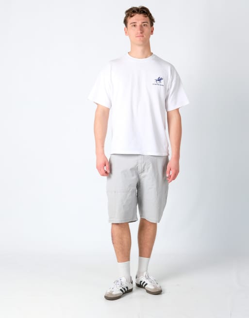 Vintage Wrangler 36x21 Canvas Cargo Shorts Beige