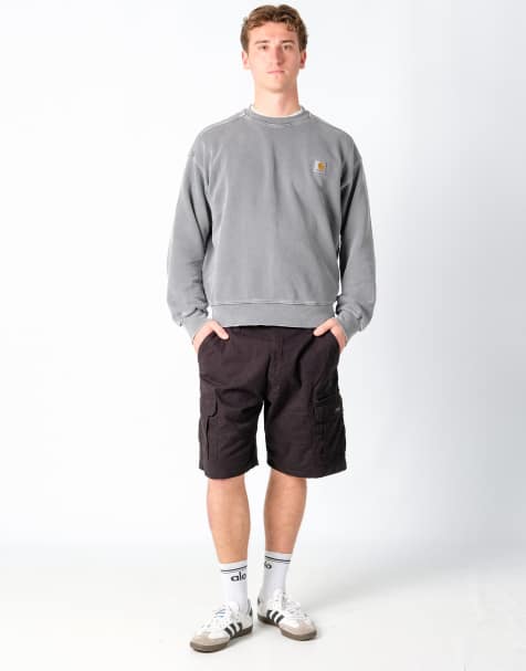 Vintage Wrangler 36x21 Canvas Cargo Shorts Black - view 1