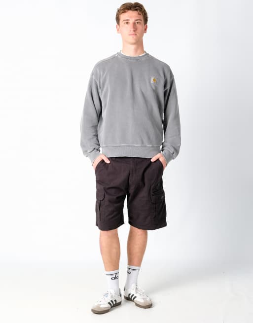 Vintage Wrangler 36x21 Canvas Cargo Shorts Black