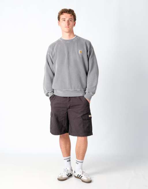 Vintage Wrangler 36x21 Canvas Cargo Shorts Black