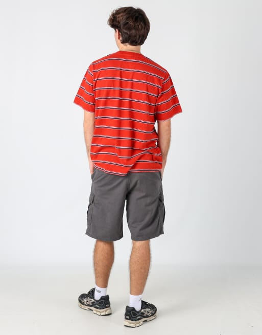 Vintage Wrangler 36x21 canvas cargo shorts in charcoal grey, 3 of 4