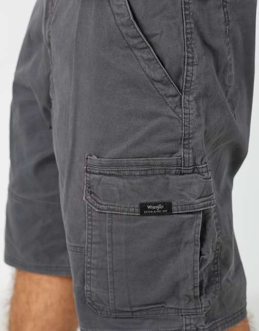 Vintage Wrangler 36x21 canvas cargo shorts in grey, 4 of 4