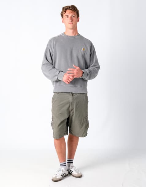 Vintage Wrangler 36x21 Canvas Cargo Shorts Khaki Green - view 1