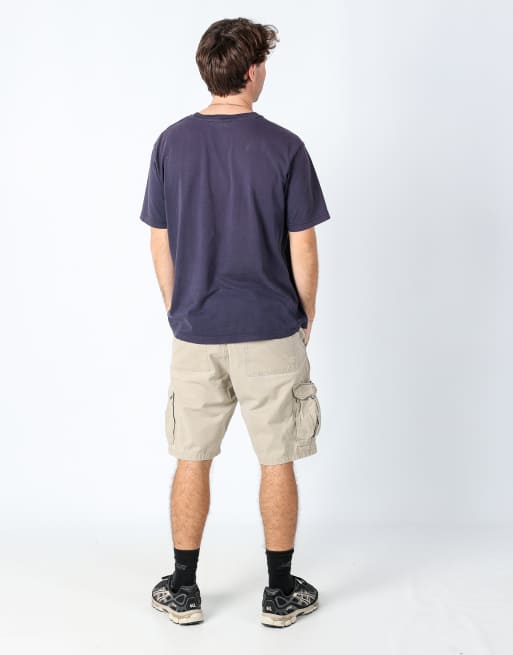 Vintage Wrangler 36x21 canvas cargo shorts tan, 2 of 4