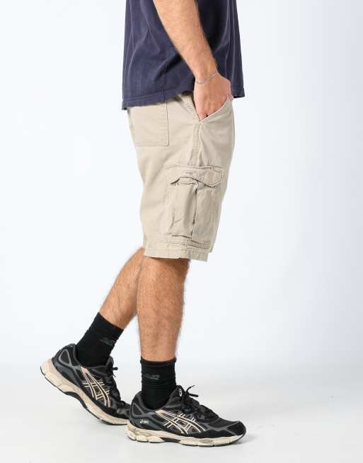 Vintage Wrangler 36x21 canvas cargo shorts tan, 3 of 4