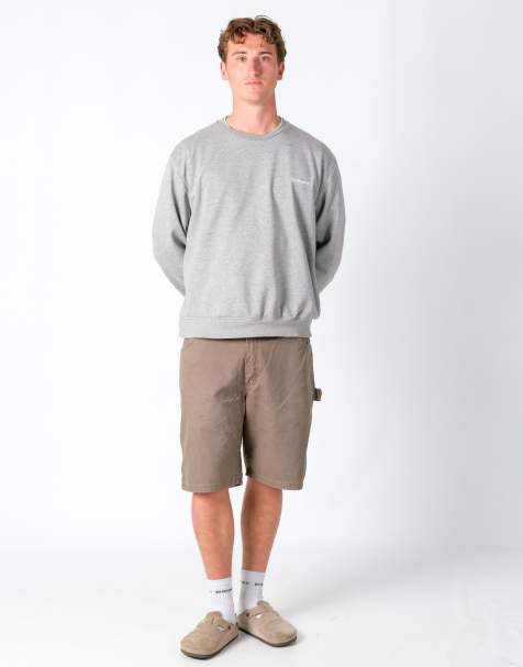 Vintage Wrangler 36x21 Canvas Carpenter Baggy Shorts Khaki Green - view 1