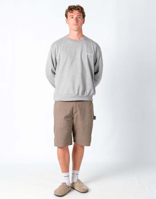 Vintage Wrangler 36x21 Canvas Carpenter Baggy Shorts Khaki Green