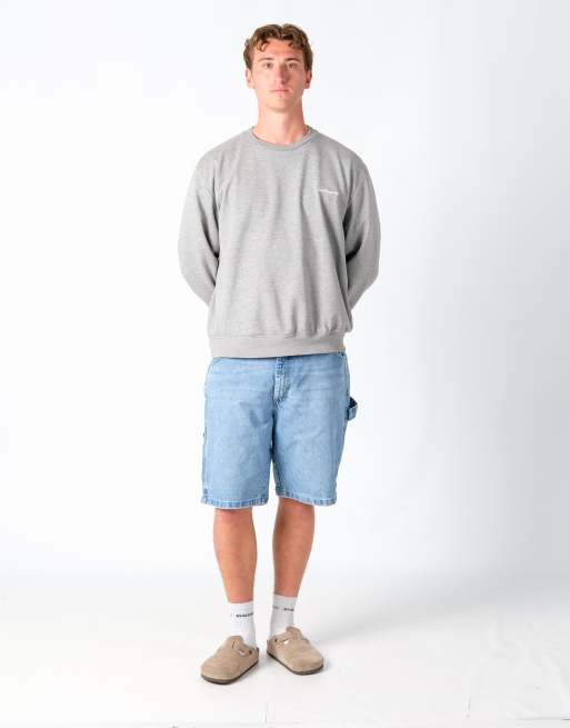 Vintage Wrangler 36x21 Denim Carpenter Baggy Jorts Shorts Blue