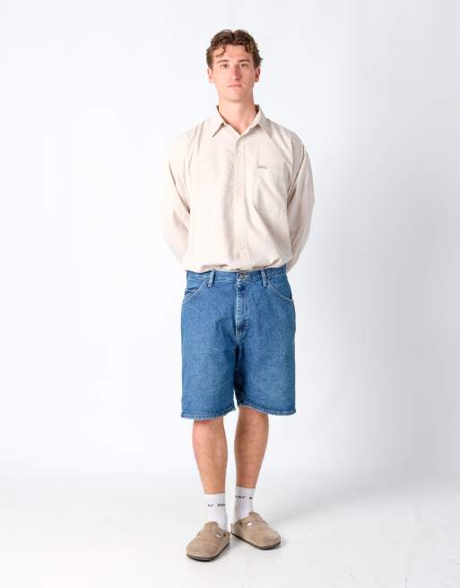 Vintage Wrangler 36x21 Denim Jorts Shorts Blue