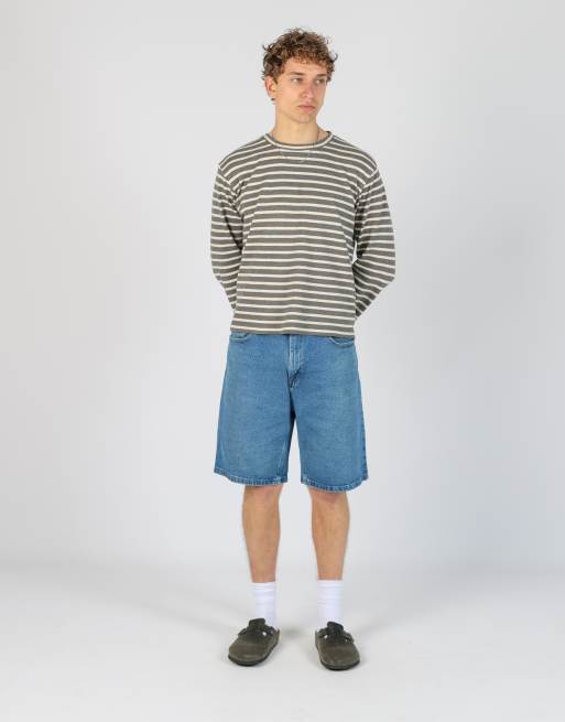 Vintage Wrangler 36x21 denim jorts shorts in blue, 2 of 4