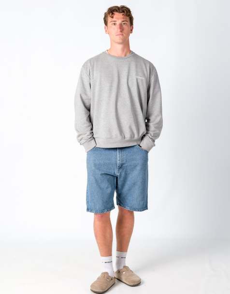 Vintage Wrangler 36x21 Denim Jorts Shorts Light Blue - view 1