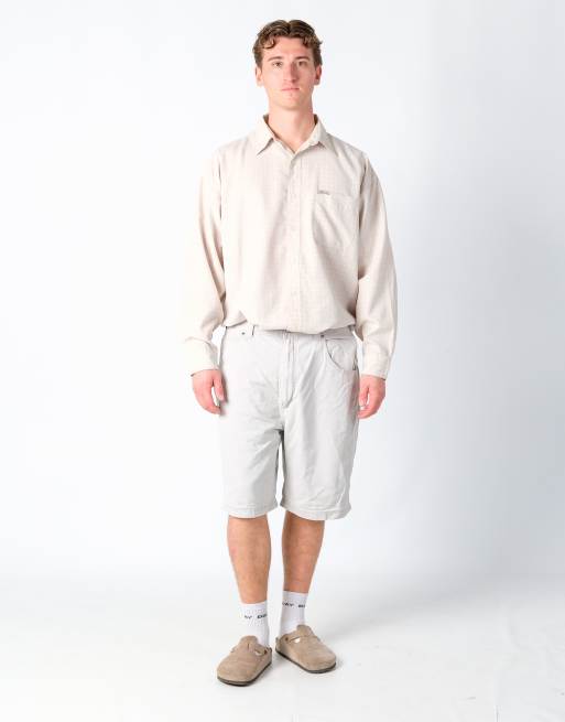 Vintage Wrangler 36x22 Canvas Cargo Shorts Beige
