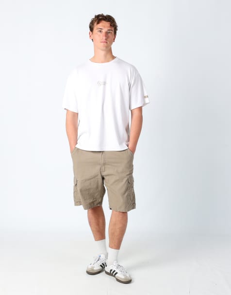 Vintage Wrangler 36x22 canvas cargo shorts bronze - view 1