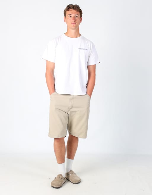 Vintage Wrangler 36x22 canvas cargo shorts in beige, 2 of 4