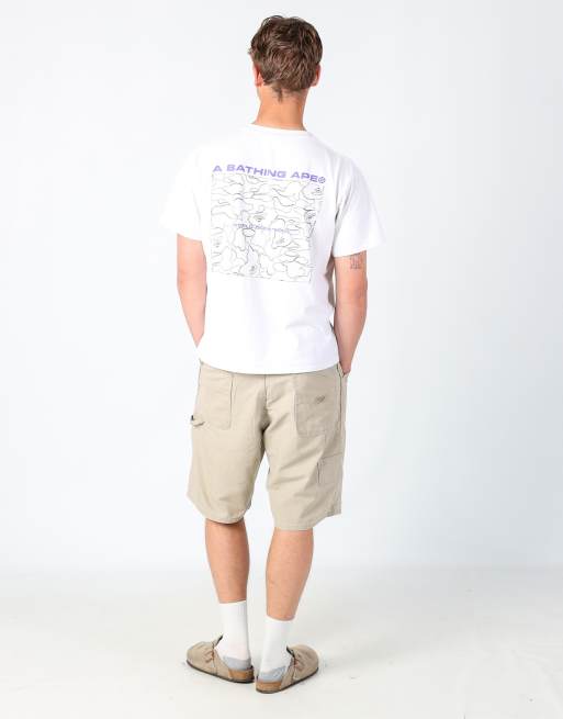 Vintage Wrangler 36x22 canvas cargo shorts in beige, 3 of 4