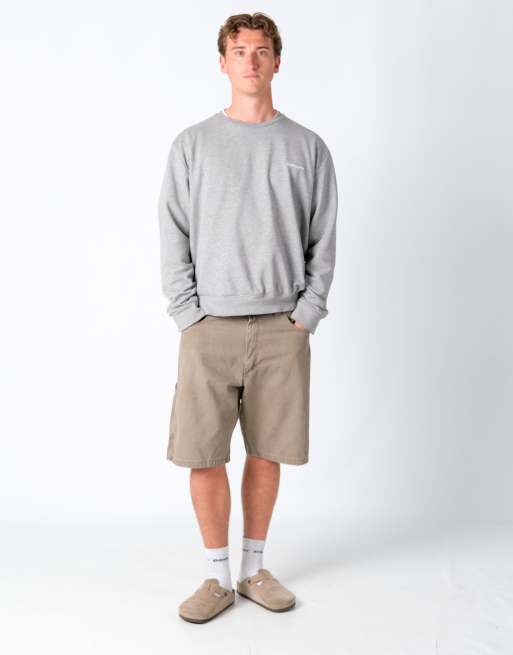 Vintage Wrangler 36x22 Canvas Carpenter Baggy Shorts Khaki Green