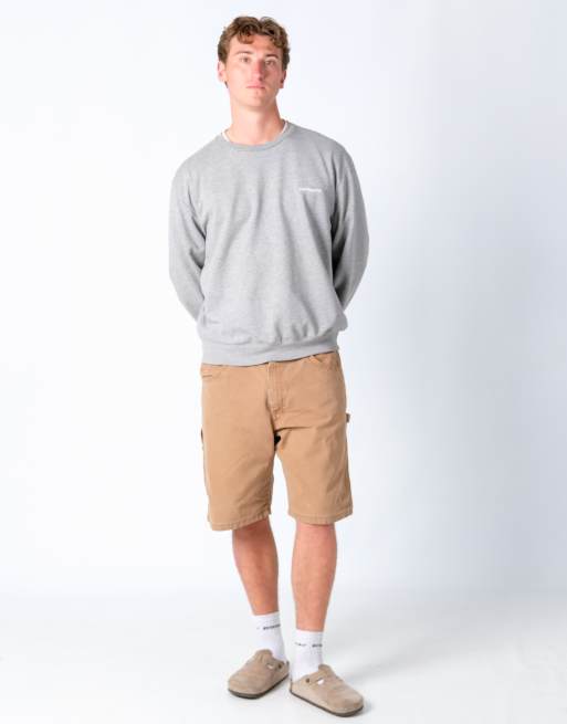 Vintage Wrangler 36x22 Canvas Carpenter Baggy Shorts Tan