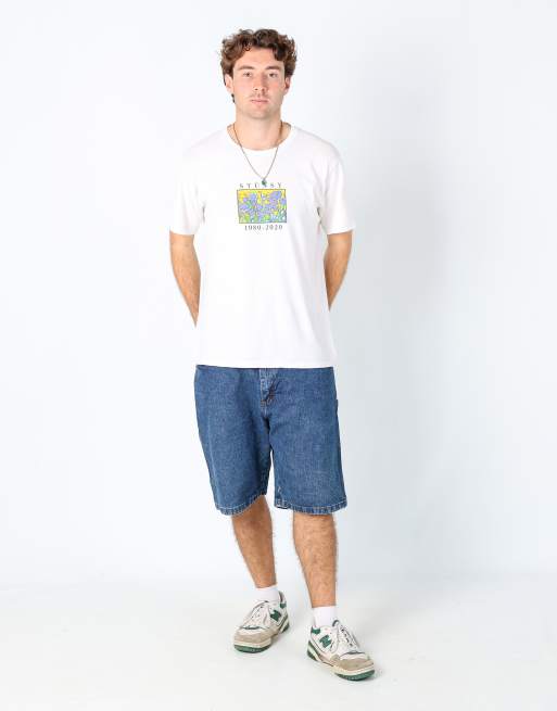 Vintage Wrangler 36x22 denim carpenter baggy jorts shorts in blue, 2 of 4