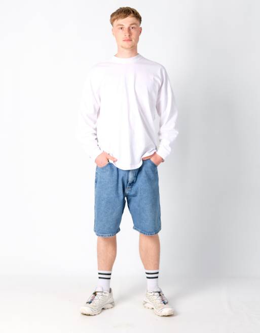 Vintage Wrangler 36x22 Denim Jorts Shorts Blue