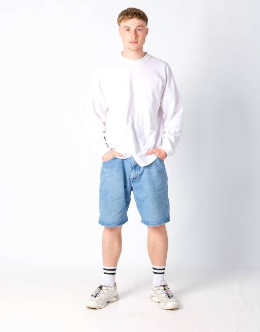 Vintage Wrangler 36x22 Denim Jorts Shorts Blue