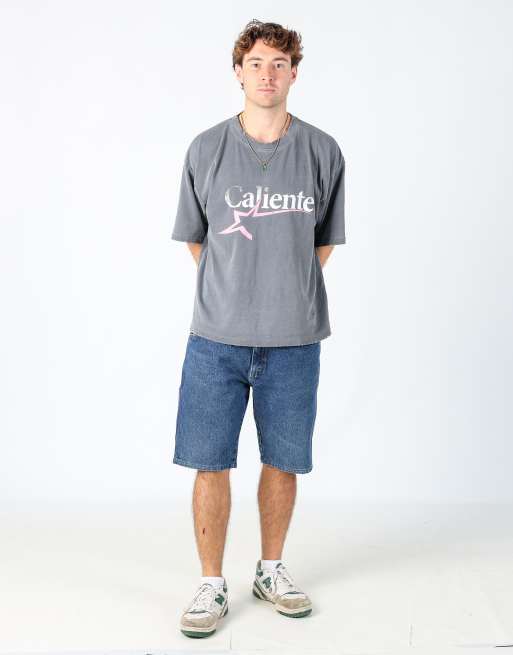 Vintage Wrangler 36x22 denim shorts in blue