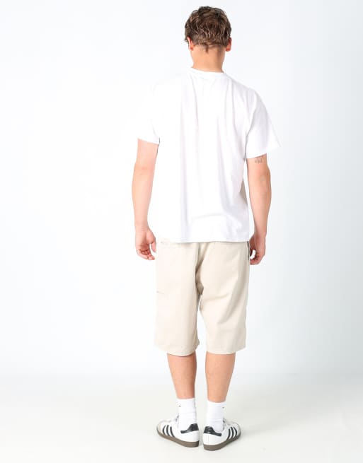 Vintage Wrangler 36x23 canvas cargo shorts in beige, 3 of 4