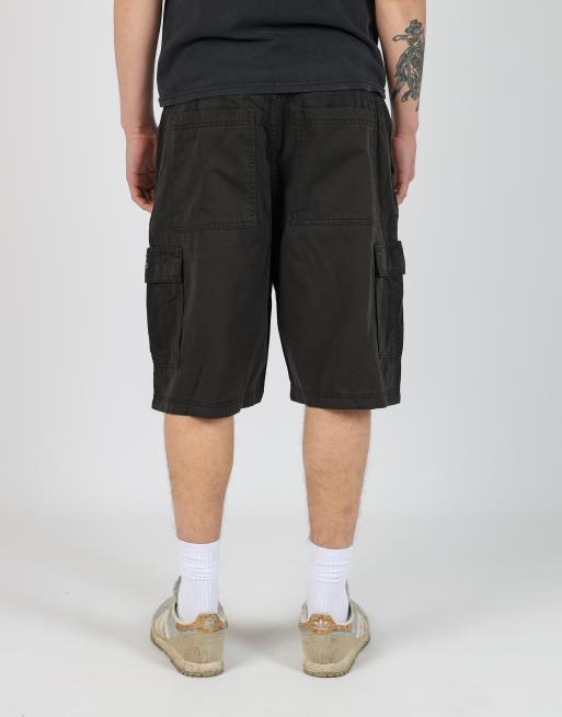Vintage Wrangler 36x23 canvas cargo shorts in black