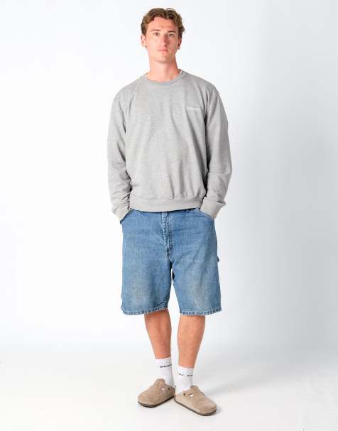 Vintage Wrangler 36x23 Denim Carpenter Baggy Jorts Shorts Blue - view 1