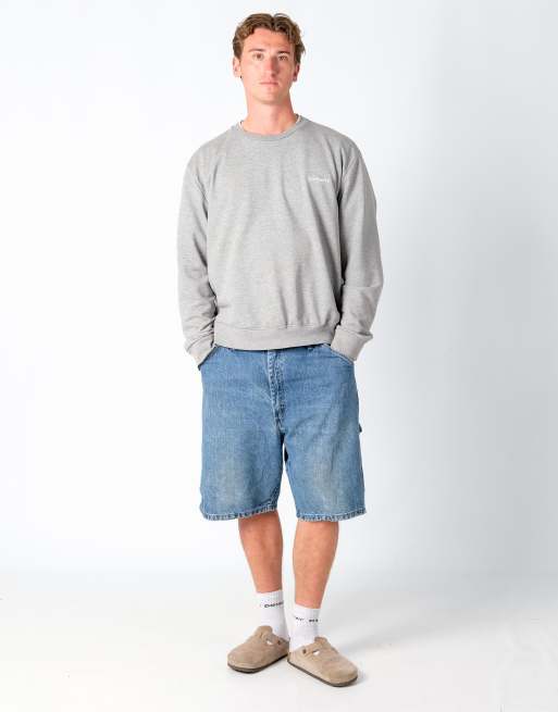 Vintage Wrangler 36x23 Denim Carpenter Baggy Jorts Shorts Blue