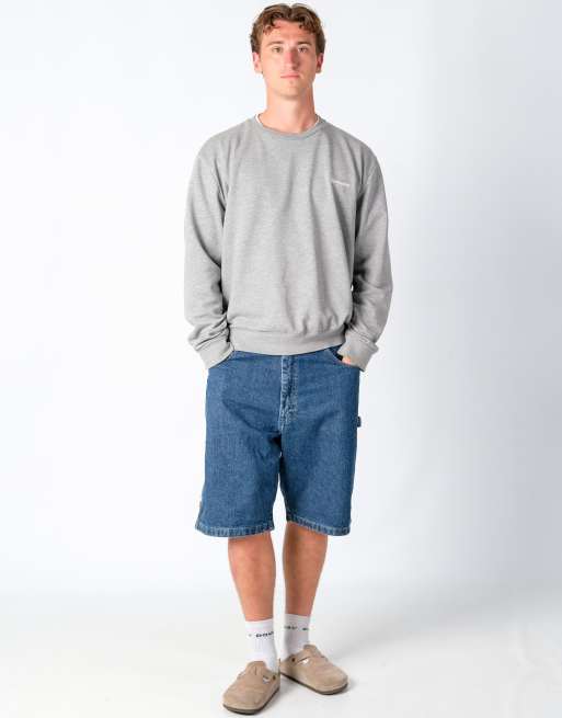 Vintage Wrangler 36x23 Denim Carpenter Baggy Jorts Shorts Navy Blue