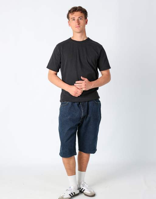 Vintage Wrangler 36x23 denim jorts shorts in blue