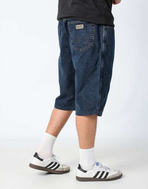 Vintage Wrangler 36x23 denim jorts shorts in blue, 2 of 4
