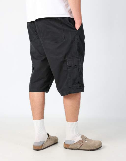 Vintage Wrangler 36x24 canvas cargo shorts in black