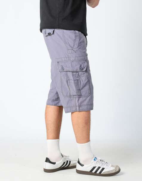 Vintage Wrangler 36x24 canvas cargo shorts in lilac purple - view 1