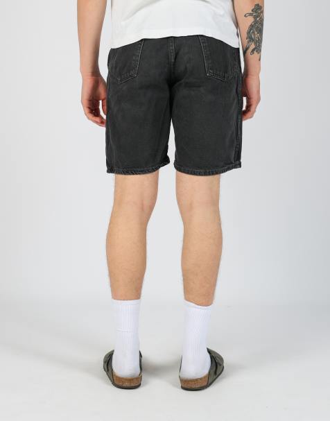 Vintage Wrangler 36x25 denim jorts shorts in black - view 1