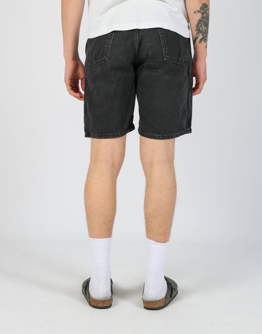 Vintage Wrangler 36x25 denim jorts shorts in black