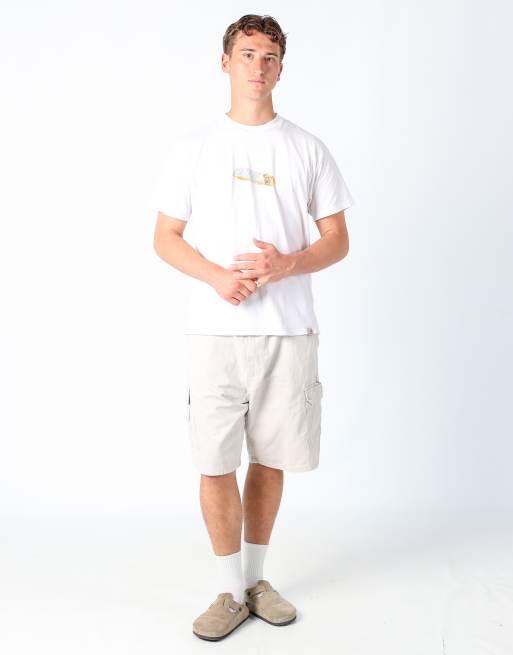 Vintage Wrangler 36x26 canvas cargo shorts in beige