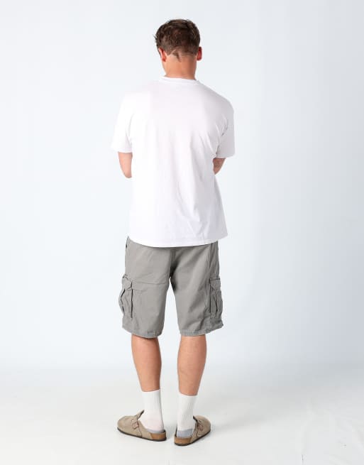 Vintage Wrangler 36x29 canvas cargo shorts in charcoal grey, 3 of 4
