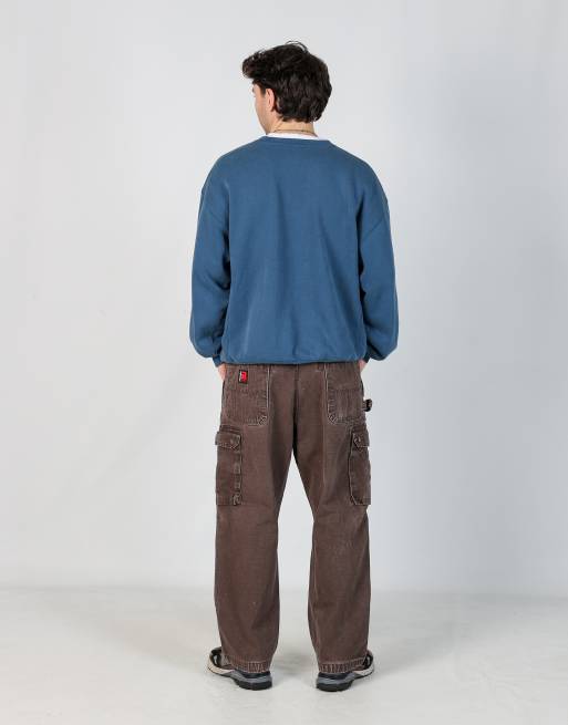 Vintage Wrangler 36x30 canvas carpenter jeans in brown, 3 of 4