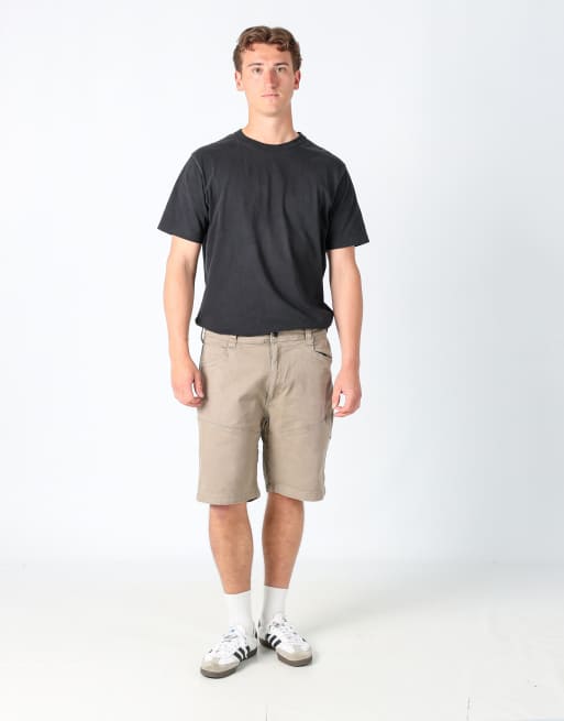 Vintage Wrangler 36x31 canvas cargo shorts in tan, 2 of 4