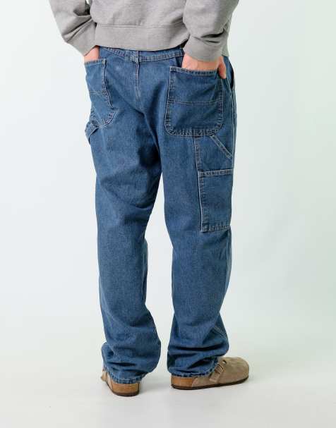 Vintage Wrangler 36x32 Denim Carpenter Baggy Jeans Blue - view 1