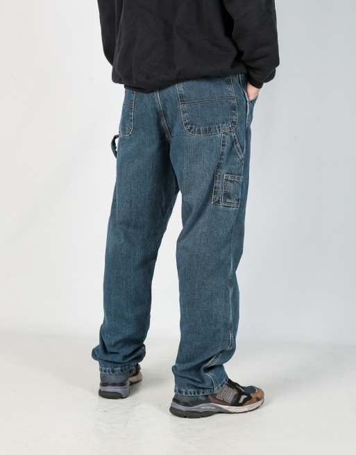 Vintage Wrangler 36x32 denim carpenter jeans in blue