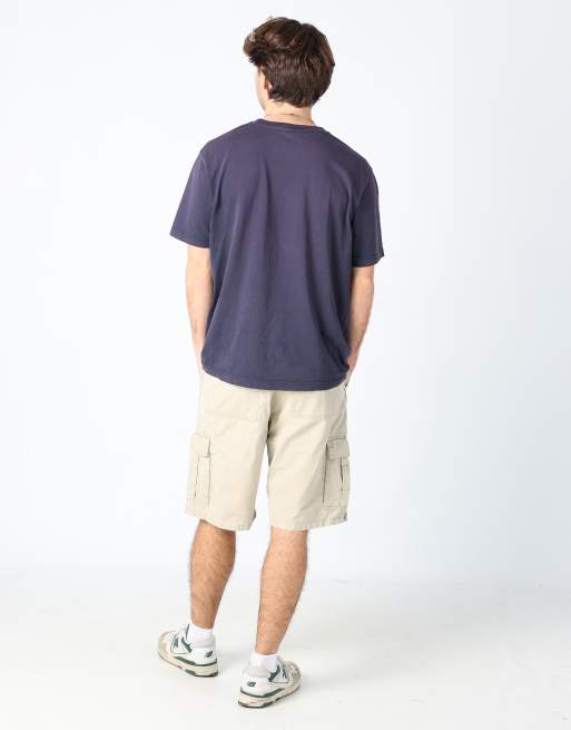 Vintage Wrangler 36x33 canvas cargo shorts in beige, 3 of 4