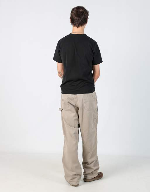 Vintage Wrangler 36x34 canvas carpenter jeans in beige, 3 of 4