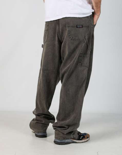 Vintage Wrangler 36x34 denim carpenter jeans in charcoal grey - view 1