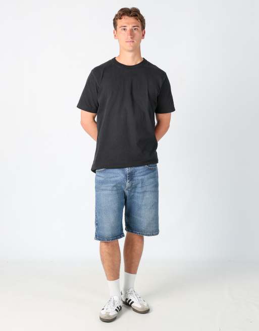 Vintage Wrangler 36x35 denim jorts shorts in blue, 2 of 4